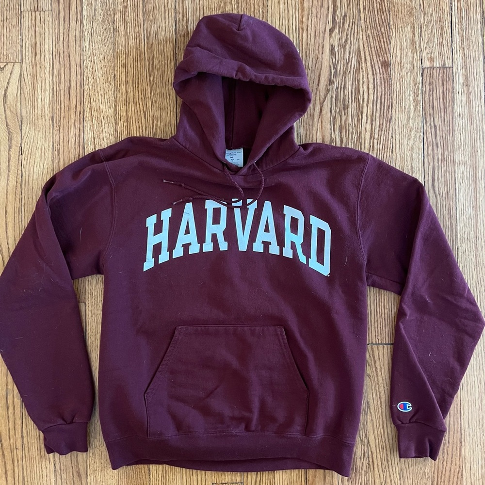 Burgundy Harvard champion hoodie